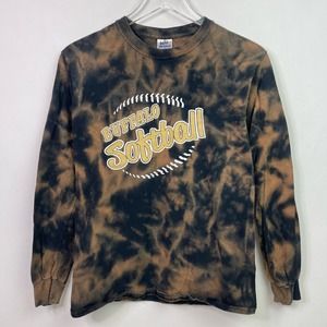 Buffalo Bulls University Softball Long Sleeve Custom Sports T-Shirt, Size Small